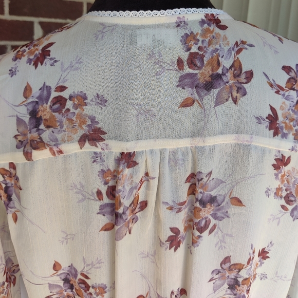 1 State 🤍 NEW Heritage Bloom floral print peplum blouse - Picture 7 of 11